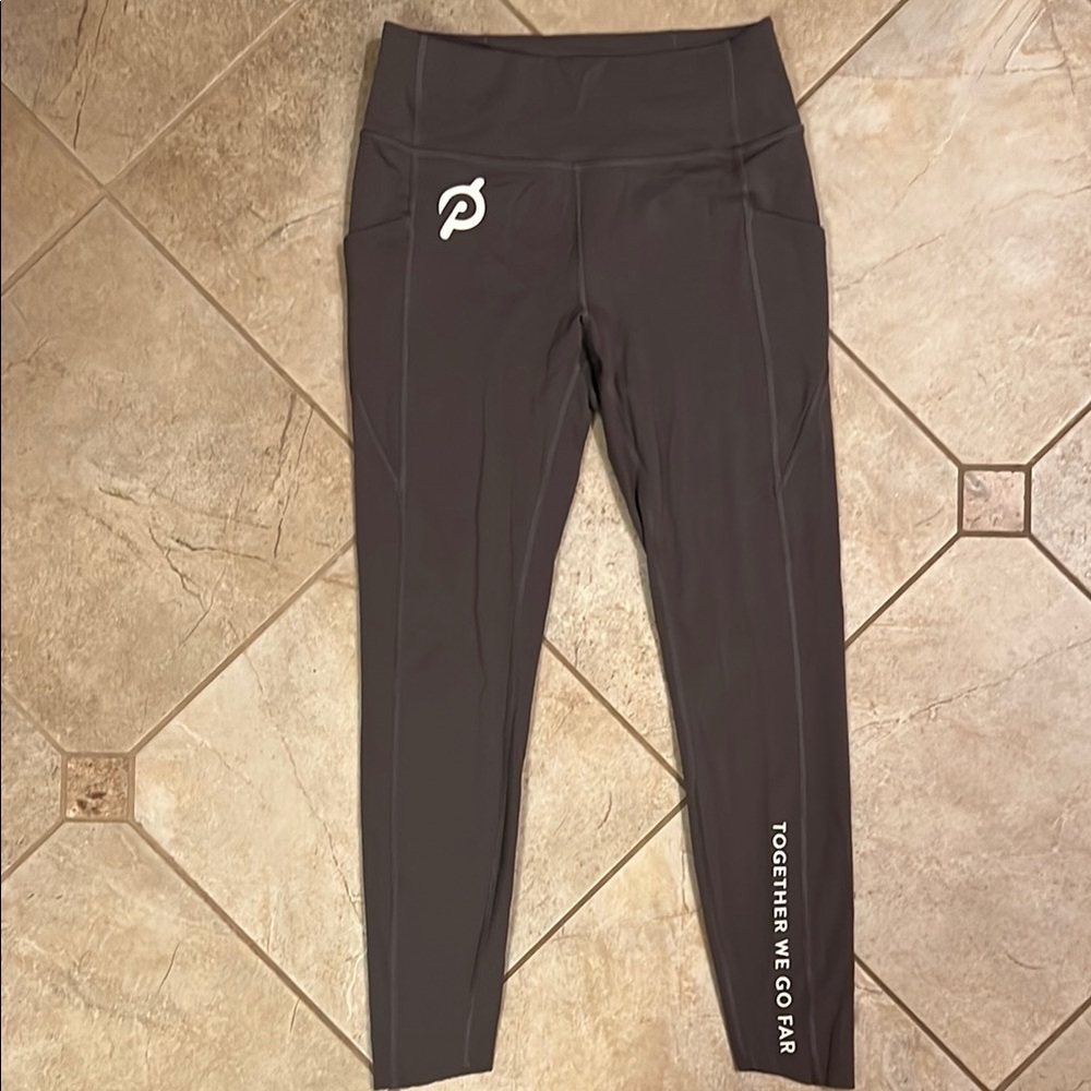 Peloton Dark Grey Leggings with pockets size medium